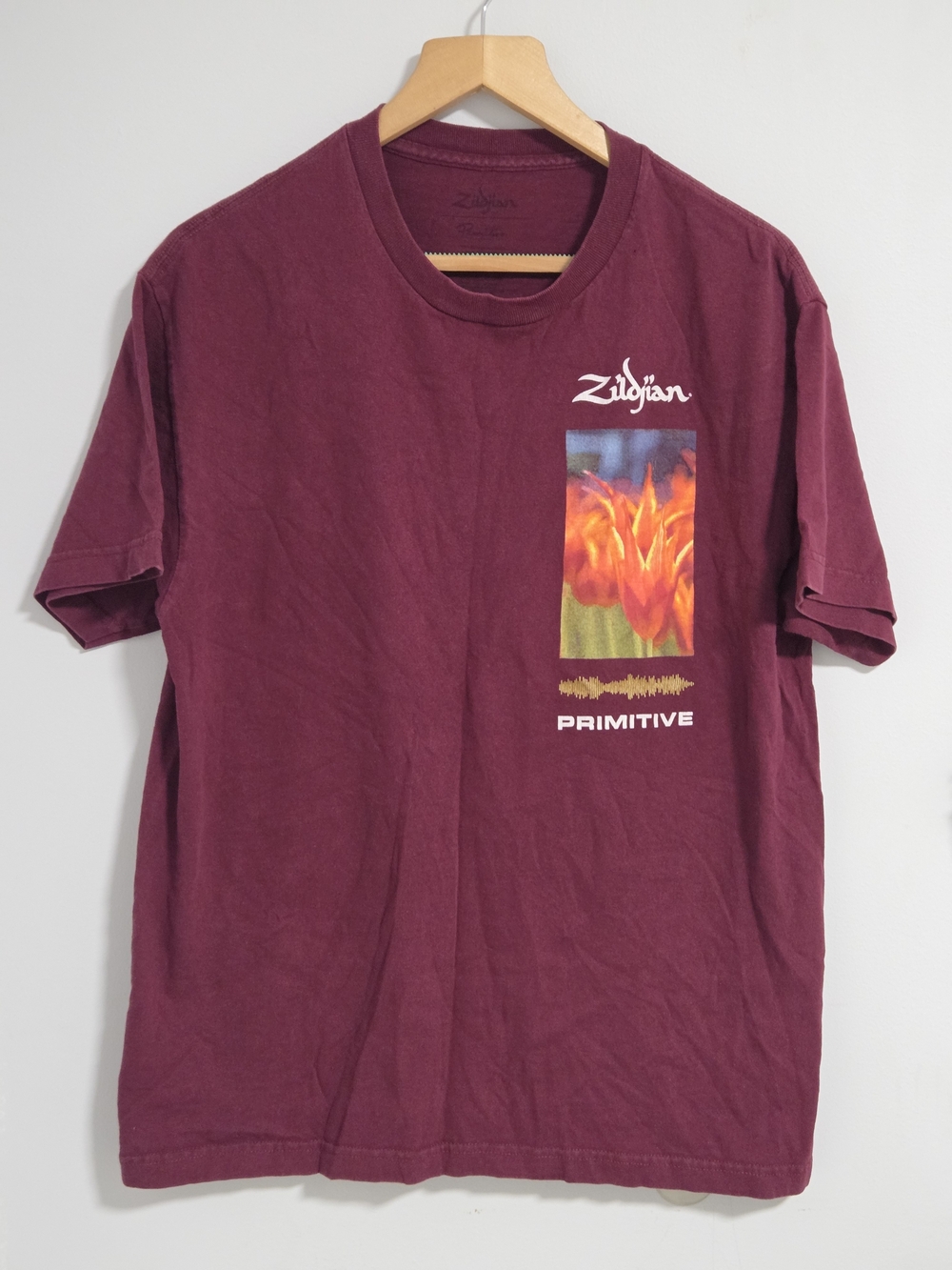 Primitive Zildjian 3Men's Maroon Graphic Tee Size L